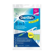 DenTek Cleaner 3v1, špáradlá + kefy,