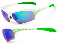 Športové okuliare Crest bielo-zelené Accent