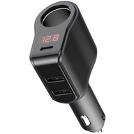 eXtremestyle USB-C autonabíjačka +2x USB + zásuvka do zapaľovača 45W eXtremestyle USB-C autonabíjačka +2x USB + zásuvka do zapaľovača 45W
