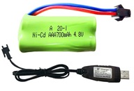 DODATOČNÁ NABÍJAČKA BATÉRIÍ 700 mAh 4,8 V 4 Článková DODATOČNÁ NABÍJAČKA BATÉRIÍ 700 mAh 4,8 V 4 Článková