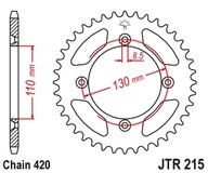 Zadné ozubené koleso Jt 4306 46 Cr 80/85 85-07 430646 Jt 420 Zadné ozubené koleso Jt 4306 46 Cr 80/85 85-07 430646 Jt 420