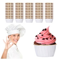 KOLÍČKY NA MUFFIN, KOŠÍKY NA MUFFIN, BIELE KOŠÍKY NA MUFFIN, 50 KS KOLÍČKY NA MUFFIN, KOŠÍKY NA MUFFIN, BIELE KOŠÍKY NA MUFFIN, 50 KS