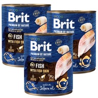 BRIT PREMIUM BY NATURE RYBA S RYBAMI PRE PSOV 6x800g