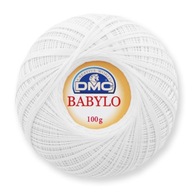 Mercerizovaná BAVLNENÁ šnúrka DMC Babylo 30 BLUE WHITE B5200