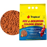 Tropické tyčinky pre koi a zlaté rybky 5L krmivo