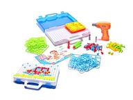 BLOKY PUZZZLE V KUFRI + SKRUTKOVAČ 151 PRVKOV BLOKY PUZZZLE V KUFRI + SKRUTKOVAČ 151 PRVKOV