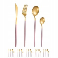 Súprava Súprava príborov 24 ks Rose gold Súprava Súprava príborov 24 ks Rose gold