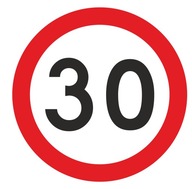 Dopravná značka Obmedzenie rýchlosti 30 km/h, 40 cm