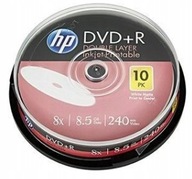 DVD+R DL 8,5 GB HP potlačiteľný disk 10 kusov