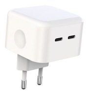 Dvojitá kocka nabíjačka 2x USB-C PD 35W QC Dvojitá kocka nabíjačka 2x USB-C PD 35W QC