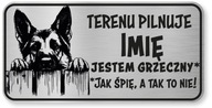 Pozor psov znak - nemecký ovčiak Pozor psov znak - nemecký ovčiak