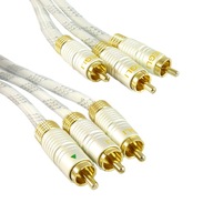 kábel 3 RCA zástrčky do 3 RCA zástrčky (RGB) PROFi 3 m kábel 3 RCA zástrčky do 3 RCA zástrčky (RGB) PROFi 3 m