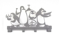 Nástenný vešiak pre deti Batoh na oblečenie Penguins