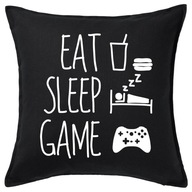 Vankúš EAT SLEEP GAME 50x50 darček Vankúš EAT SLEEP GAME 50x50 darček