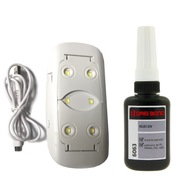Drei Bond 6063 UV lepidlo na plasty + mini UV lampa Drei Bond 6063 UV lepidlo na plasty + mini UV lampa