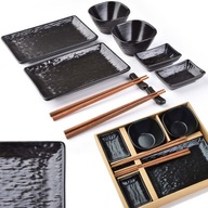 Sada riadu na servírovanie SUSHI black 2 osoby Sada riadu na servírovanie SUSHI black 2 osoby