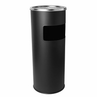 Veľký KOŠÍK NA POPOLNÍK ČIERNY do záhrady TÁTO, oceľ