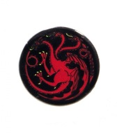 Kovový odznak Game of Thrones Targaryen Kovový odznak Game of Thrones Targaryen