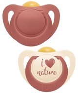 Nuk Nature cumlík 6-18m. latex 2 ks. Ružová Nuk Nature cumlík 6-18m. latex 2 ks. Ružová