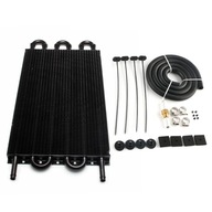 Univerzálny chladič oleja 6 radov Black Univerzálny chladič oleja 6 radov Black