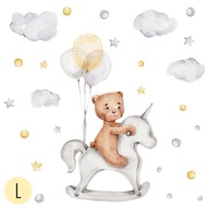 L samolepky na stenu BEAR hojdací koník L samolepky na stenu BEAR hojdací koník