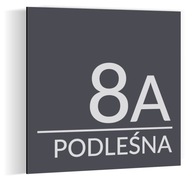 Doska s adresou domového čísla ALU Antracit 20x20cm Doska s adresou domového čísla ALU Antracit 20x20cm