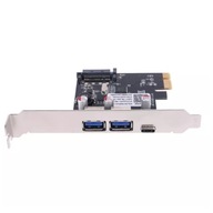 Ovládač PCI-E karta 1x až 2x USB 3.0 1x USB 3.1