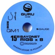 Hotové nadväzce Guru QM1 s bajonetovými nadväzcami 38 cm 0,17 mm - 16 Hotové nadväzce Guru QM1 s bajonetovými nadväzcami 38 cm 0,17 mm - 16