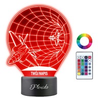 3D LED lietadlá nočného svetla v tuneli Meno darčeka 3D LED lietadlá nočného svetla v tuneli Meno darčeka