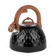 Plynová kanvica ELEGANT ČIERNA+STRIEBORNÁ s píšťalkou Plynová kanvica ELEGANT ČIERNA+STRIEBORNÁ s píšťalkou