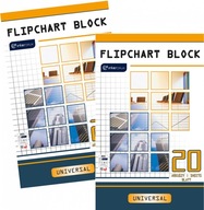 Flipchart blok 100-64 cm, štvorcový, 20 kariet x2