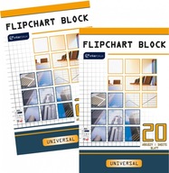 Flipchart blok 100-64 cm, štvorcový, 20 kariet x2 Flipchart blok 100-64 cm, štvorcový, 20 kariet x2