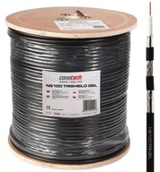 Káblový anténny kábel RG6 TRISHIELD Gél potiahnutý 300m koaxiálny CU PE gél Káblový anténny kábel RG6 TRISHIELD Gél potiahnutý 300m koaxiálny CU PE gél