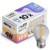 10x E27 LED žiarovka 480lm 4W EDISON FILAMENT NEUTRAL Dekor. 10x E27 LED žiarovka 480lm 4W EDISON FILAMENT NEUTRAL Dekor.