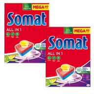 Somat tablety do umývačky riadu mega 2 x 80 Všetko v jednom Somat tablety do umývačky riadu mega 2 x 80 Všetko v jednom