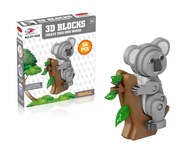 MEDVEĎ KOALA MÄKKÉ PENOVÉ BLOKY 3D PUZZZLE 50 EL MEDVEĎ KOALA MÄKKÉ PENOVÉ BLOKY 3D PUZZZLE 50 EL