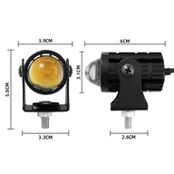 2x Motocyklová lampa Svetlomety LED svetelná lišta 12-80V 2x Motocyklová lampa Svetlomety LED svetelná lišta 12-80V