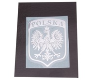 Nálepka Znak Poľska Znak orla Poniklované Nálepka Znak Poľska Znak orla Poniklované