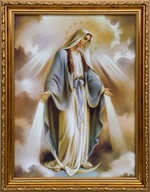 OBRAZ 46x36 ZLATÝ ZLATÝ MÁRIA RÁM OBRAZ 46x36 ZLATÝ ZLATÝ MÁRIA RÁM