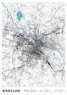 Mapa mesta Wrocław - plagát A1 59,4x84,1 cm Mapa mesta Wrocław - plagát A1 59,4x84,1 cm