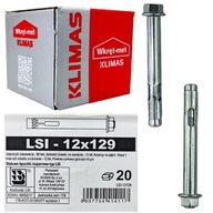 LSI oceľové kotvy jednorozperné 12x129 mm 20 ks. LSI oceľové kotvy jednorozperné 12x129 mm 20 ks.