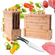 Súprava KUCHYNSKÝCH KRAJCOV BAMBOO 4 ks Stojan v cene 32x28 Súprava KUCHYNSKÝCH KRAJCOV BAMBOO 4 ks Stojan v cene 32x28