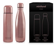 Miniland Termoska Set Deluxe Fľaša 2x500ml ROSE