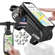 Vodotesný držiak na bicykel pre puzdro na telefón, taška na riadidlá, rám + kľúč Vodotesný držiak na bicykel pre puzdro na telefón, taška na riadidlá, rám + kľúč