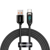 Baseus Display USB-C kábel 66W 1m Black CASX