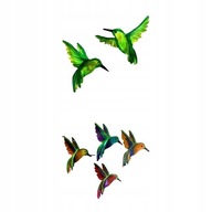 6x Kovová dekorácia na zavesenie na kolibríka