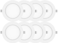 8x zapustený LED panel 12W držiak lampy 4000K pre závesný strop pre M-systém 8x zapustený LED panel 12W držiak lampy 4000K pre závesný strop pre M-systém