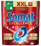 Somat Excellence 4v1 kapsule do umývačky riadu 40 ks. Somat Excellence 4v1 kapsule do umývačky riadu 40 ks.