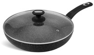 MRAMOROVÁ KERAMICKÁ PÁNVA 28cm s pokrievkou INDUKČNÁ Plynová 4111 MRAMOROVÁ KERAMICKÁ PÁNVA 28cm s pokrievkou INDUKČNÁ Plynová 4111