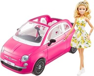 Barbie GXR57 Fiat 500 auto s bábikou